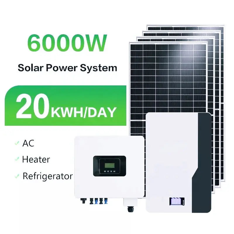 Sistema Solar Completo Off-Grid - Kit Fotovoltaico Profesional con Batería e Inversor Híbrido - 1kW a 10kW - SANEKA SOLARIS