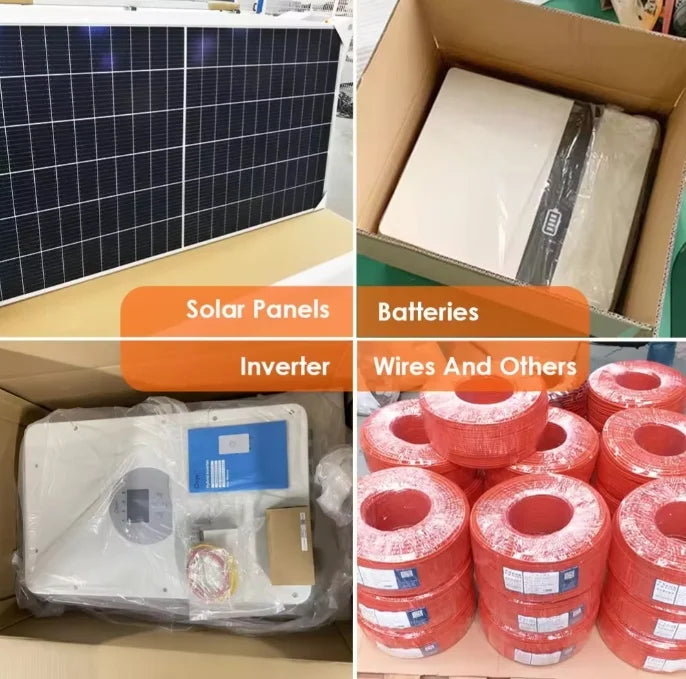 Sistema Solar Completo Off-Grid - Kit Fotovoltaico Profesional con Batería e Inversor Híbrido - 1kW a 10kW - SANEKA SOLARIS